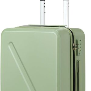 20 inch Carry On Luggage 22x14x9 Airline Approved With Wheels Carry On Suitcase Travel Luggage With TSA Approved Carry On Luggage Carry On Bag Hard Shell Suitcases,Bamboo Green