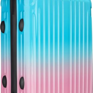 Checked Luggage, 24 Inch Hardside Suitcase, Lightweight Hardshell with , Large Suitcase with Spinner Wheels