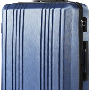 Luggage Suitcase PC+ABS with Spinner Carry on Hardshell Lightweight 20in 24in 28in(ice blue, S(20in_carry on))