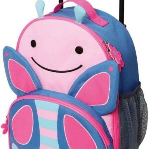 Kids Luggage with Wheels, , Butterfly