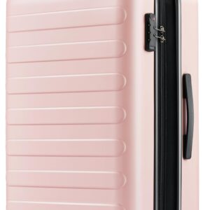 Large Checked Luggage 28 Inch, Checking In Luggage with Smooth Spinner Wheels, Expandable, Hard Shell PC Suitcase, Lightweight Travel Luggage, TSA Approved (Pink, )