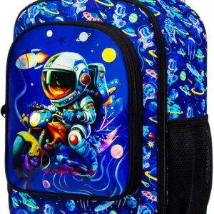 Boys Suitcase, 18" Kids Carry on Luggage With Wheels, Space Suitcases for Toddler Children(Black)